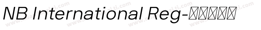 NB International Reg字体转换